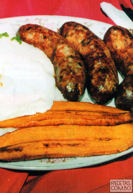 Receta - Chorizo beniano, tripa rellena, relleno beniano - Recetas del Beni - recetas bolivianas - www.recetas.com.bo